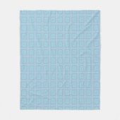 Small blue squares. fleece deken (Voorkant)