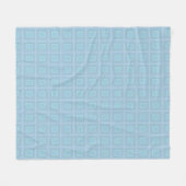Small blue squares. fleece deken (Voorkant (Horizontaal))