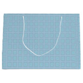 Small blue squares. groot cadeauzakje (Voorkant)