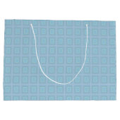 Small blue squares. groot cadeauzakje (Achterkant)