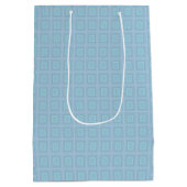 Small blue squares. medium cadeauzakje (Achterkant)