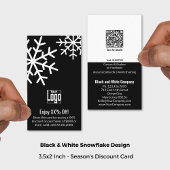 Small Business Black & White Snowflake XX% korting