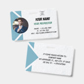 Small Business Employee ID Card Badge (Front & Back)