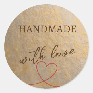 Small Business Handmade met Love Sticker Blad