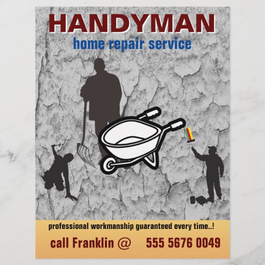 Small Business Home Repair Handyman Service Flyer (Voorkant)