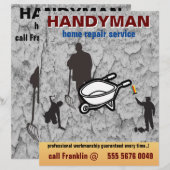 Small Business Home Repair Handyman Service Flyer (Voorkant / Achterkant)