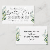 Small Business Loyalty Card Customizable  Visitekaartje (Voorkant / Achterkant)