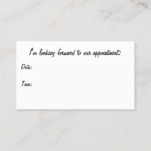 Small Business Marketing Yellow Streaks Afsprakenkaartje (Achterkant)