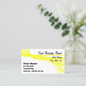 Small Business Marketing Yellow Streaks Afsprakenkaartje (Staand voorkant)