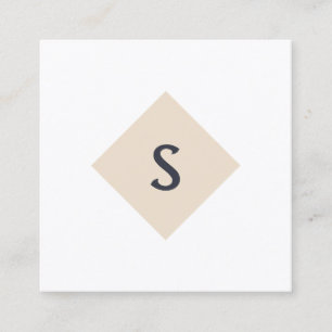 Small Business Monogram vierkant visitekaartje