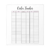 Small Business Order Tracker-Notitieblok Notitieblok (Voorkant)