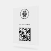 Small Business QR Code Social Media Menu Personnal (Angle)