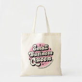 Small Business Queen Aangepaste winkelnaam Tote Bag (Voorkant)