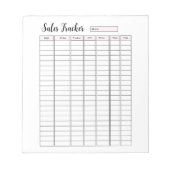 Small Business Sales Tracker Notitieblok (Voorkant)