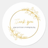 Small Business Thank You Sticker (Voorkant)