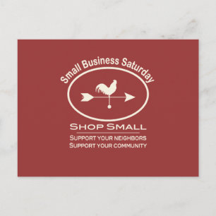 Small Business Zaterdag Ivory Weathervane Briefkaart