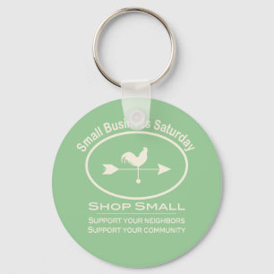 Small Business Zaterdag Ivory Weathervane Sleutelhanger