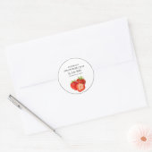 Small Business Zelfgemaakte Strawberry Jam Label (Envelop)