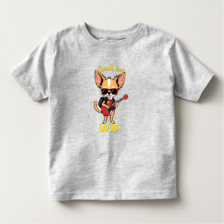 Small But Loud Chihuahua Rock Star Guitar T-Shirt