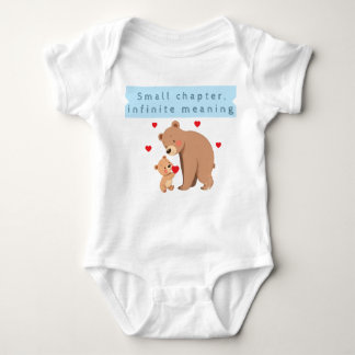 Small chapter, infinite meaning baby clothes romper