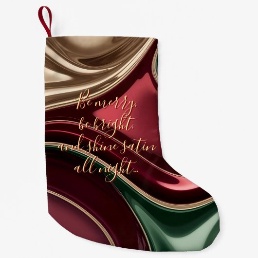 Small Christmas stocking in stylish graphic Kleine Kerstsok (Voorkant)