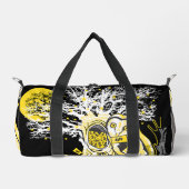 Small Duffel Bag – Owl Wisdom Night Sky Design Plunjezak (Voorkant)