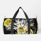 Small Duffel Bag – Owl Wisdom Night Sky Design Plunjezak (Achterkant)