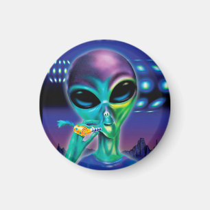 Small Fridge Magnet Alien neemt me mee naar je fee Magneet