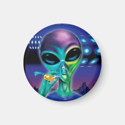 Small Fridge Magnet Alien neemt me mee naar je fee Magneet (Voorkant)