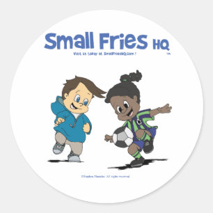 Small Fries HQ Danny en Delores Sticker Ronde