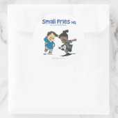 Small Fries HQ Danny en Delores Sticker Ronde (Tas)