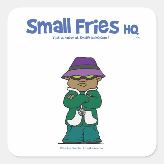 Small Fries HQ Lavelle Sticker sq (Voorkant)