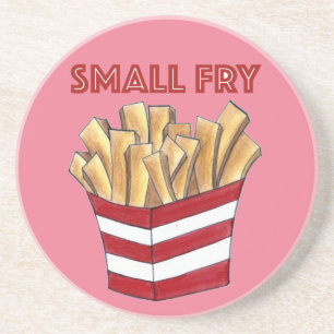 SMALL FRY Fries Fast Food Junk Foodie Zandsteen Onderzetter