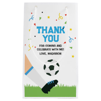 Small Gift Bag Soccer Sport Birthday Klein Cadeauzakje