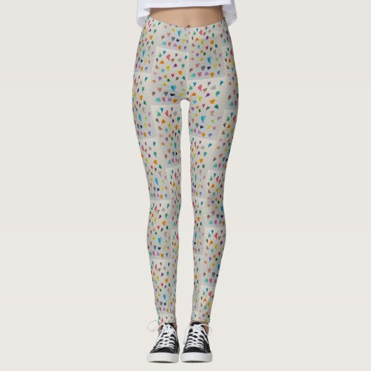 Small Hearts Tile Leggings (Voorkant)