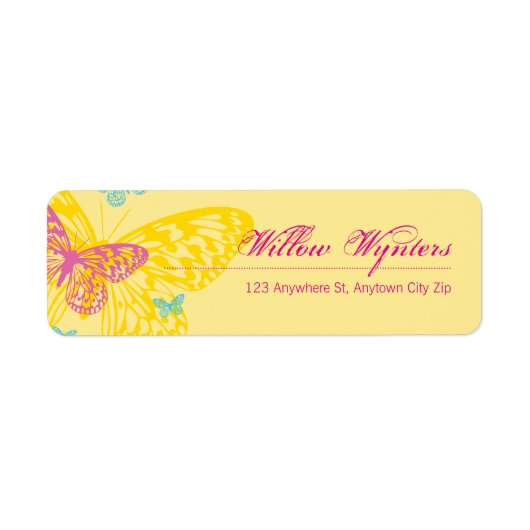 SMALL LABEL SEALS :: butterflies 6 (Voorkant)