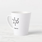 Small Latte Mug - Caffeine = Happiness (Angle gauche)