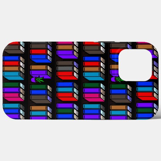 Small Library Book Shelves Black Case-Mate iPhone Case (Achterkant (horizontaal))
