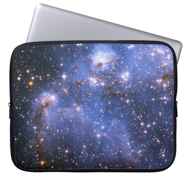 Small Magellanic Cloud Blue Celestial Foto Laptop Sleeve (Voorkant)
