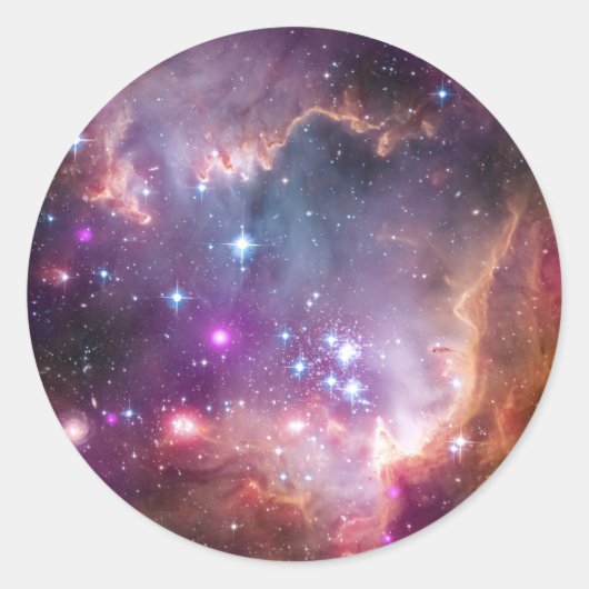 Small Magellanic Cloud Ronde Sticker (Voorkant)