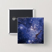 Small Magellanic Cloud Vierkante Button 5,1 Cm (Voorkant /achterkant)