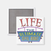 Small magnet to promote life. (Recto/Verso)