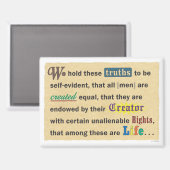 Small magnet with a declaration. magneet (Voorkant / Achterkant)