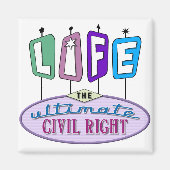 Small magnet with a retro design. magneet (Voorkant)