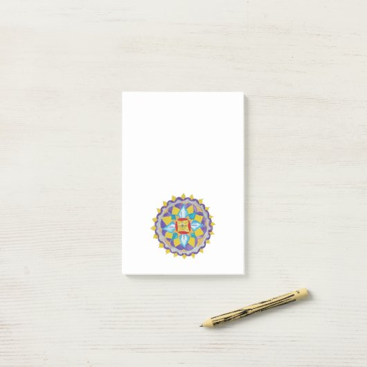 SMall mandala dessin Dessin Post-it Notes (Sur un bureau)