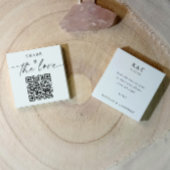 Small Modern Share the Love Cards with QR Code Informatiekaartje