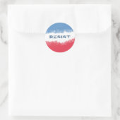 Small Patriotic Resist Political  Ronde Sticker (Tas)