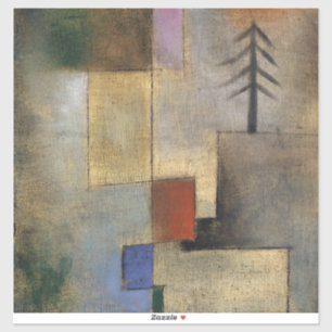 Small Picture of Fir Trees, 1922 by Paul Klee Sticker