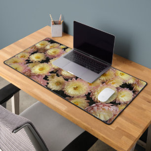 Small Pink Chrysanthemums Floral Bureaumat
