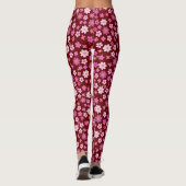 Small Pink Flowers Pattern C10 Dred BG Leggings (Achterkant)